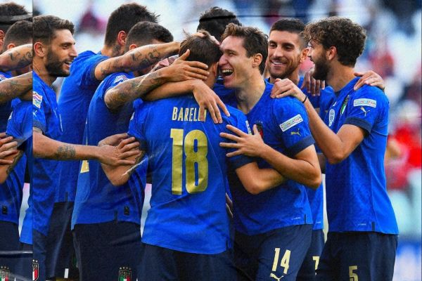  گل بارلا و پنالتی براردی برای امضای حکم سومی آتزوری در لیگ ملت‌ها کافی بود