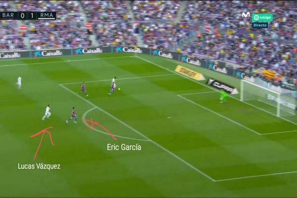  عکسی که فاجعه خرید جدید بارسلونا را روی گل دوم رئال مادرید نشان می‌دهد