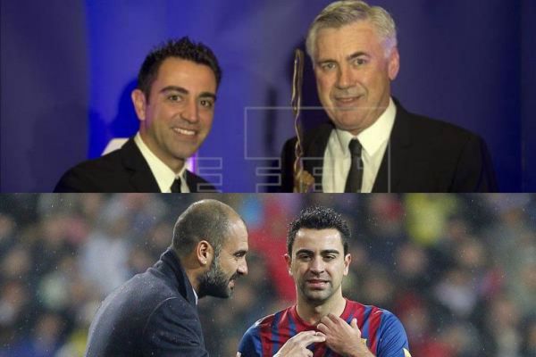  واکنش‌های جالب آنچلوتی و گواردیولا به احتمال حضور ژاوی روی نیمکت بارسلونا