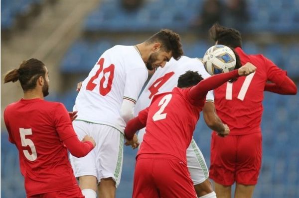  پیروزی تیم امید ایران مقابل تاجیکستان در نیمه اول