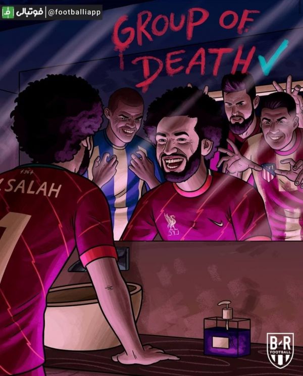  کاریکاتور  لیورپول از گروه مرگ جان سالم به در برد