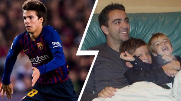 روزی که هافبک کنونی بارسلونا در بچگی در بغل ژاوی آرام گرفته بود