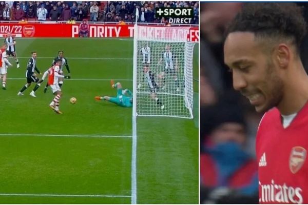  عکس؛ فرصت‌سوزی مهاجم آرسنال از چند قدمی دروازه نیوکاسل