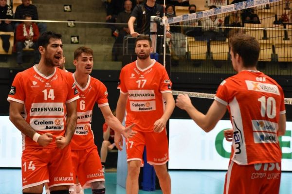  صعود گرین‌یارد به صدر جدول لیگ والیبال بلژیک با درخشش ستاره ایرانی