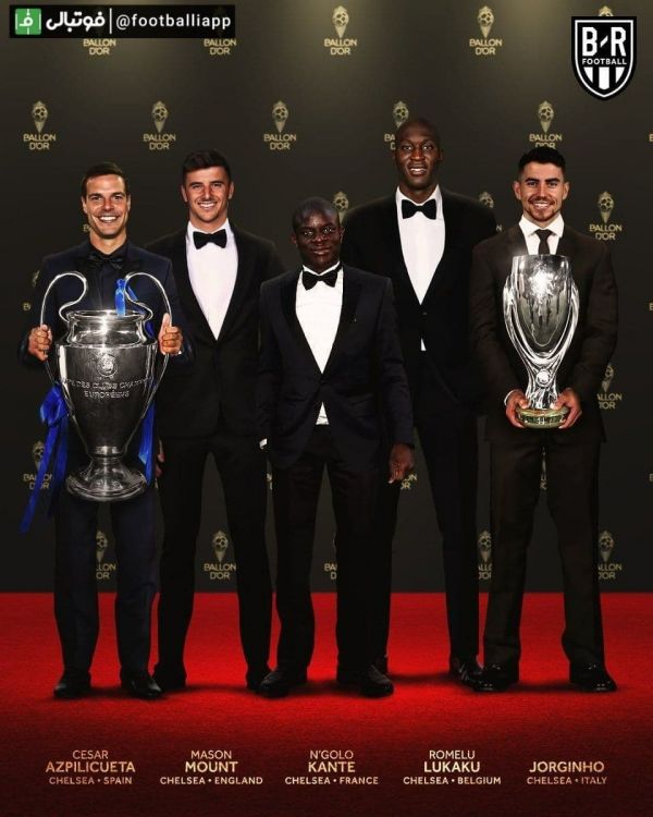  طرح بلیچر از کاندیداهای چلسی در مراسم توپ طلای ۲۰۲۱