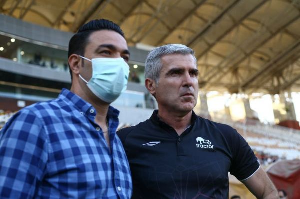 حاشیه بازی فولاد و تراکتور خوش و بش نکونام با سرمربی کروات اشتباه عجیب گزارشگر عکس