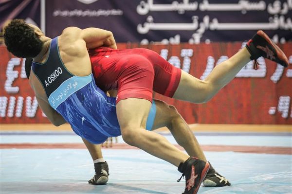  لیگ برتر کشتی فرنگی  محمد بنا در سالنِ خالی از تماشاگر