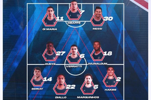 ترکیب پاریسن ژرمن و موناکو؛ مسی، امباپه و دیماریا سه مهاجم پیاسجی