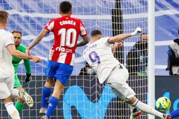  نمایی دیدنی از سوپرگل والی کریم بنزما به اتلتیکو مادرید