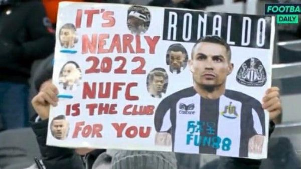  عکس؛ پیشنهاد ویژه یک هوادار نیوکاسل به رونالدو
