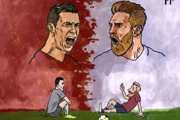 نگاهی به چهرهی مسی و رونالدو در تمام انیمیشنهای معروف