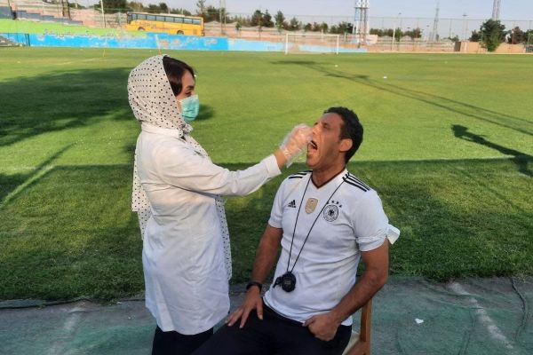  عکس؛ تست کرونای پیکانی ها پیش از آغاز دوباره لیگ