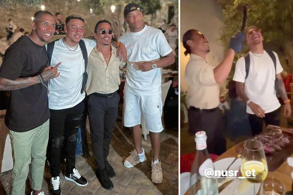  عکس؛ سه ستاره لیگ برتر انگلیس در رستوران «نصرت»