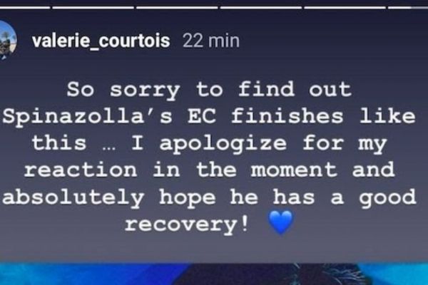  عذرخواهی خواهر کورتوا از مدافع مصدوم تیم ملی ایتالیا