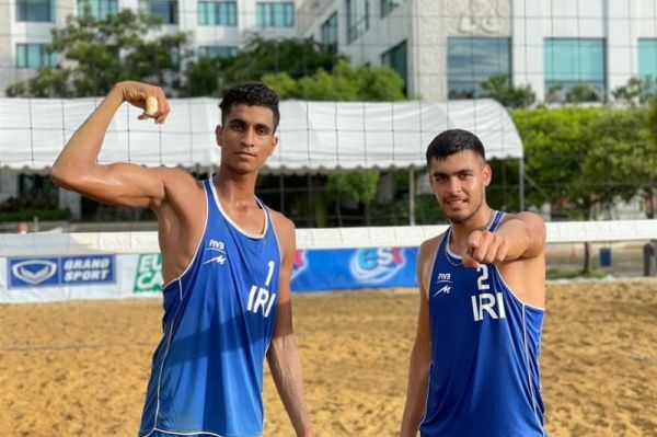 والیبال ساحلی زیر ۱۹ سال آسیا تیم والیبال ساحلی الف ایران فینالیست شد