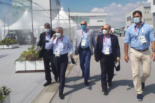  المپیک ۲۰۲۰ توکیو  حضور سلطانی‌فر و صالحی‌امیری در محل مسابقه اولین نماینده ایران