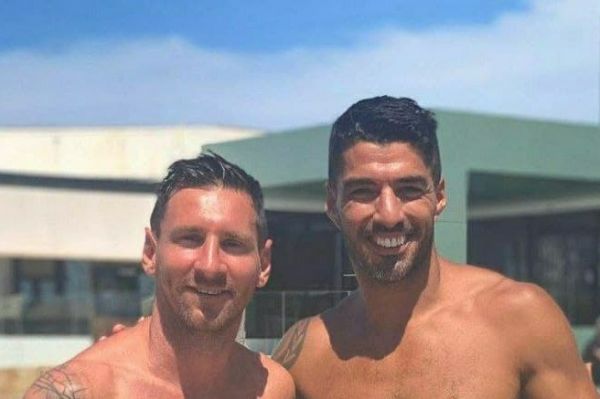 عکس؛ ادامه خوشگذرانی مسی و سوارز در ایبیزا