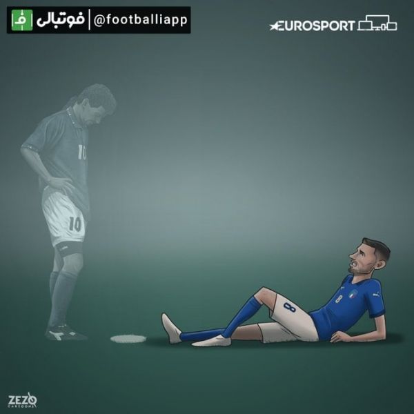  کاریکاتور  جورجینیو یادآور روبرتو باجو