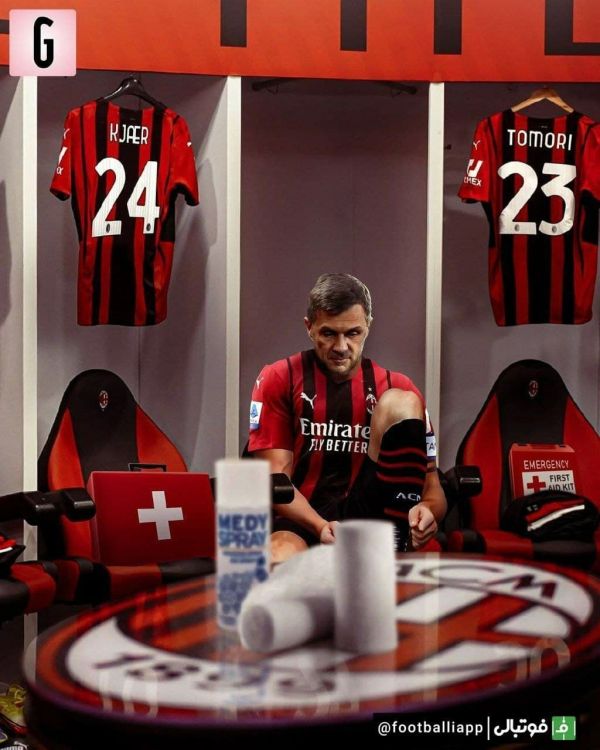  طرح جالب نشریه gazzetta از مصدومیت کیائر و توموری دو خط دفاع ثابت میلان