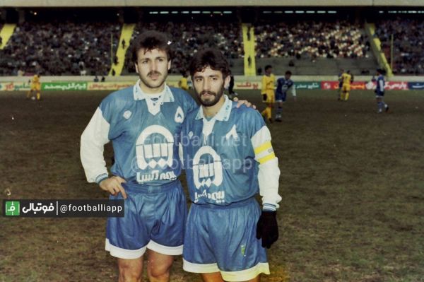  نوستالژى  امیرقلعه‌نویی و جواد زرینچه با پیراهن استقلال در لیگ ۱۳۷۴ مقابل تیم بهمن