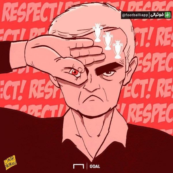  طرح جدید عمر مومنی، کاریکاتوریست سایت گُل، به مناسب تولد 59 سالگی ژوزه مورینیو