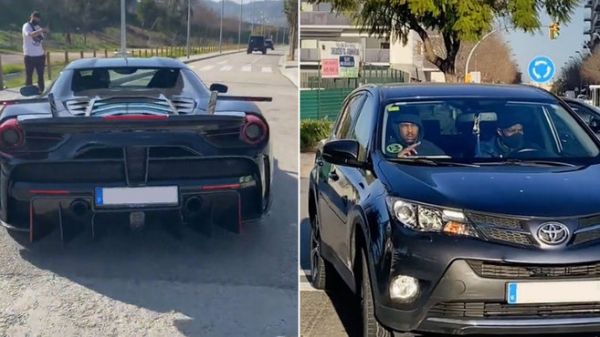 سوژه شدن خودروهای دو مهاجم بارسلونا از فراری تا تویوتا