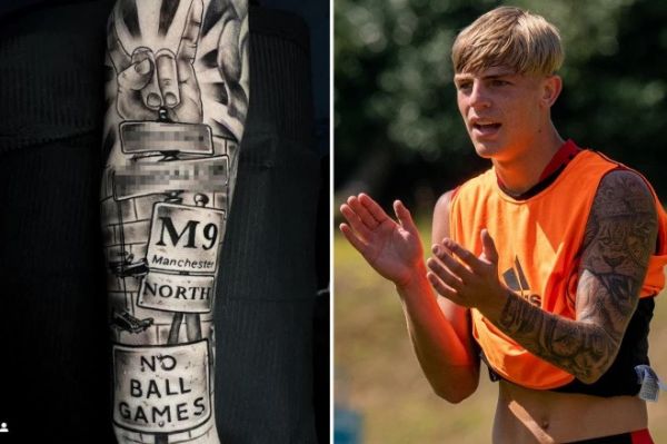 خالکوبیهای جالب بازیکن قرضی منچستریونایتد با روایت زندگی شخصیاش