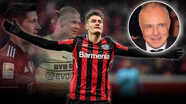 رومنیگه همتیمی آزمون را جانشین هالند دانست او ترکیبی از لواندوفسکی و هالند است