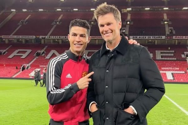  عکس؛ ملاقات کریستیانو رونالدو با ستاره لیگ فوتبال آمریکایی