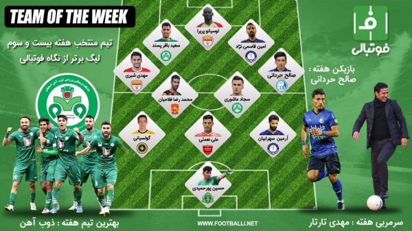 تیم منتخب هفته 23؛ برهوت گل