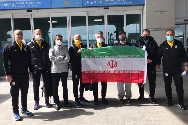  گزارش تصویری  ورود تیم ملی فوتبال ایران به فرودگاه اینچئون