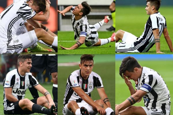 پائولو دیبالا در هر فصل چند بازی یوونتوس را به علت مصدومیت از دست داده است