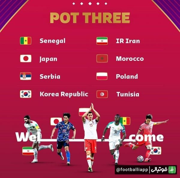  اینفوگرافی  پوستر پیج جام جهانی از تیم‌های سید ۳ و حضور ایران با تصویر کریم انصاریفرد