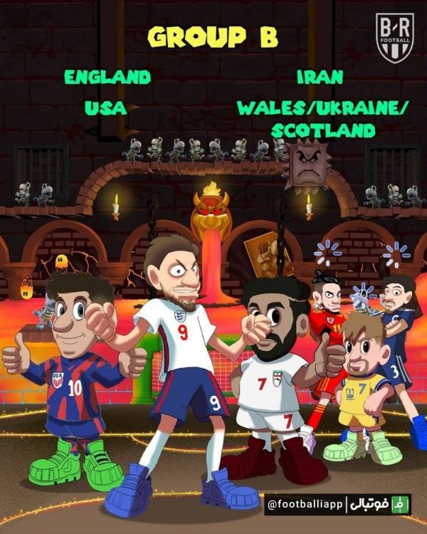  طرح بلیچر ریپورت از گروه B  جام جهانی با تصویری از علیرضا جهانبخش