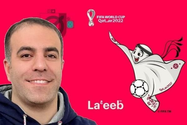 طراح نماد جام جهانی قطر فوتبال نام مرا جهانی کرد پرسپولیسی هستم