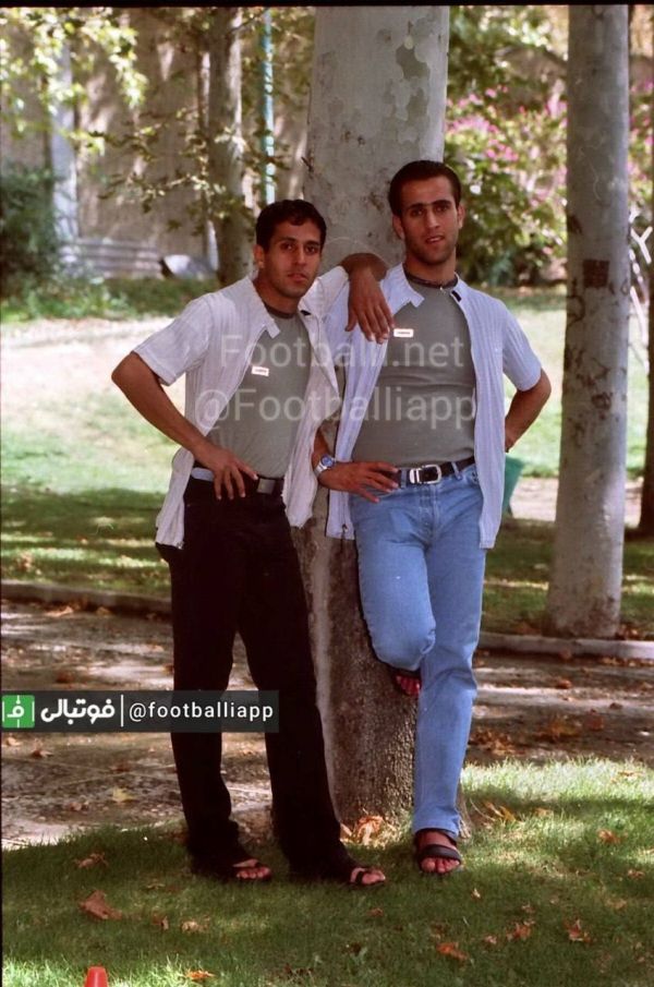  نوستالژی  علی کریمی و حامدکاویانپور رفقای گرمابه و گلستان سالهای دور