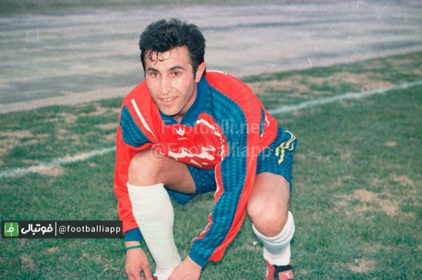  نوستالژی  علی لطیفی با پیراهن بهمن کرج در سال ۱۳۷۶