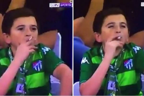  روزی که سیگار کشیدن هوادار شبه‌کودک در ترکیه جنجال‌ساز شد