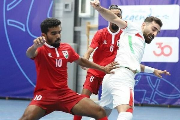 فوتسال انتخابی قهرمانی آسیا؛ احمدعباسی بهترین بازیکن بازی ایران - مالدیو شد