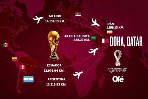 ایران دومین کشور نزدیک به میزبان جام جهانی راه طولانی مکزیک و اکوادور