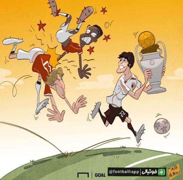  کاریکاتور عمر مومنی به مناسبت تولد چهل سالگی کاکا