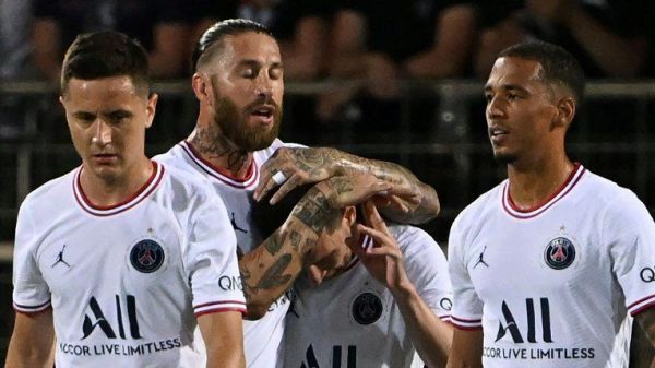  عکس؛ مسی در آغوش صمیمانه راموس پس از زدن دو گل