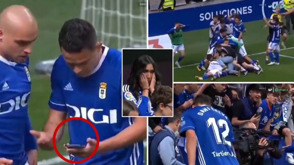 لحظهای که بازیکنان تیم اسپانیایی گول خوردند