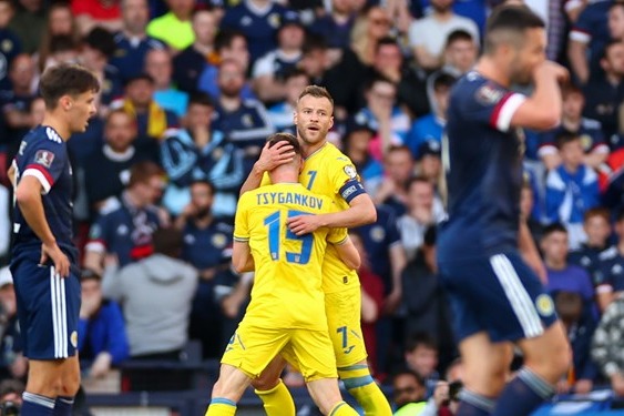 پیروزی اوکراین مقابل اسکاتلند آبیزردها در یکقدمی همگروهی با ایران