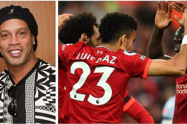  به وجد آمدن رونالدینیو از تماشای خط حمله آتشین لیورپول