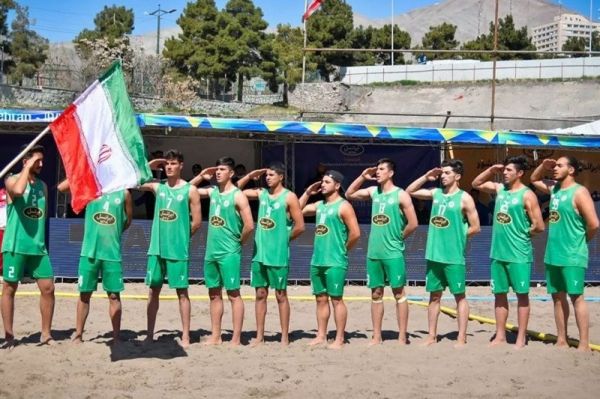 هندبال ساحلی قهرمانی نوجوانان جهان پیروزی قاطعانه ایران مقابل آمریکا