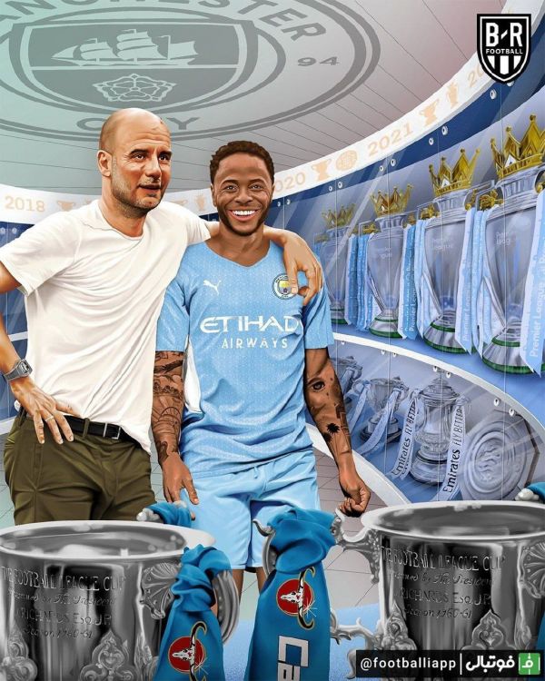  طرح  افتخارات رحیم استرلینگ تحت هدایت پپ گواردیولا