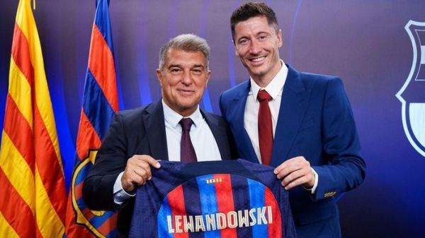  واکنش صفحه رسمی لیگ قهرمانان اروپا به معارفه لواندوفسکی در بارسلونا