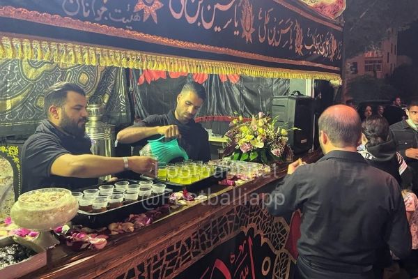  عکس؛ محمدحسین مرادمند در یکی از هیئت‌های مذهبی تهران