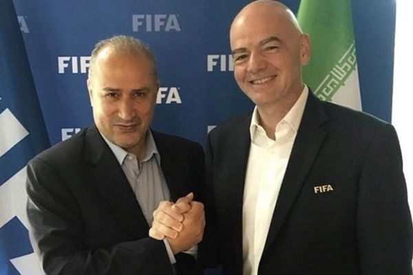  پیام تبریک رییس فیفا به مهدی تاج